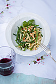 Pasta with green beans
