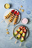 Rockets kebabs for a Moon Landing party