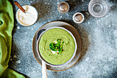 Broccoli soup from above