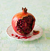 A sliced pomegranate