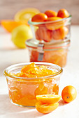 A jar of exotic kumquat jam