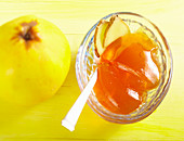 Quince jelly with pineapple juice and ginger