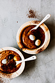 Chocolate pudding for Easter