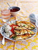 Egg Foo Yung with chicken (omelette dish, China)