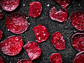 Dried beetroot slices