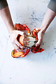 Preparing Spanner Crab