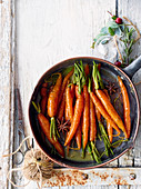 Star anise-glazed carrots