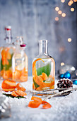 Weihnachts-Gin mit Clementine, Ingwer und Lorbeer