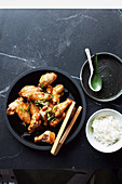 Swiss chicken wings with rice (Hong Kong)
