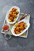 Currywurst mit Tomatenketchup