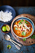 Thai prawn and squash curry