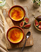 Creme Brulee with Figs
