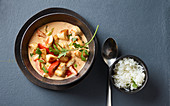 Thai curry with chicken