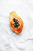 Halved Papaya