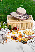 A summer picnic at a park