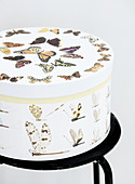 Hatbox with butterfly motifs