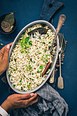 Jeera rice (rice dish with cumin, India)
