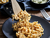 Mac n cheese made in a raclette