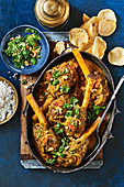 Melt-in-the-mouth slow cooker lamb shank korma (India)
