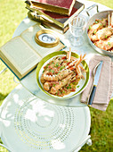 Scampi alla busara (Scampi in Weißwein-Tomaten-Sauce, Italien)