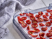 Dried tomatoes from a dehydrator