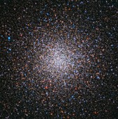 Messier 2 globular star cluster,Hubble image