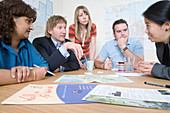 Community planning partnership group in discussion