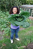 Girl with cabbage