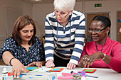 Craft class at community centre