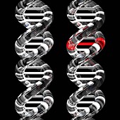 DNA mutation,conceptual image