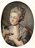 Girl Taking Coffee, c1774