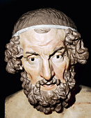 Bust of Homer, Roman, from Baiae, Campania, Italy