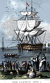 The Convict Ship, c1820