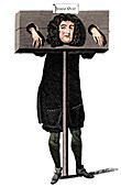 Testis Ovat', Titus Oates in the pillory, 17th century