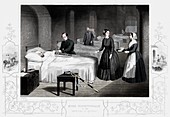 Florence Nightingale in the hospital at Scutari, c1860