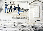 The death of Crazy Horse, Fort Robinson, Nebraska, USA, 1877
