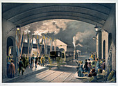 The King at New Cross Station, 1844