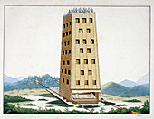 Moveable siege tower, 1842