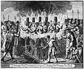 The Burning of Richard Woodman, at Lewes in Sussex