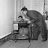 Damp proofing, Goldthorpe, South Yorkshire, 1957