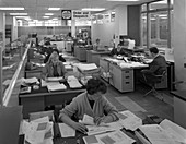 Order and dispatch office, Stanley Tools, 1967