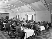 Dining hall of the CISWO paraplegic centre, Yorkshire, 1960