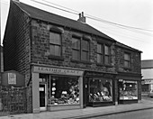 Shops in Bank Street, Mexborough, South Yorkshire, 1963