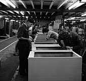 Fridge assembly line, 1964