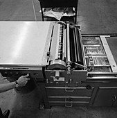 Proofing press with plates, 1968