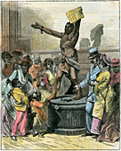 The Freed Slave statue, Philadelphia, USA, c1876