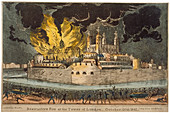 Fire at the Armoury in the Tower of London, 30 October 1841