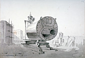 Steam machine, New Road, Islington, London, 1808