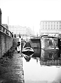 Regent's Canal at Hawley Lock, Camden, London, c1905