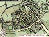 Hollar's plan of Oxford, c1643